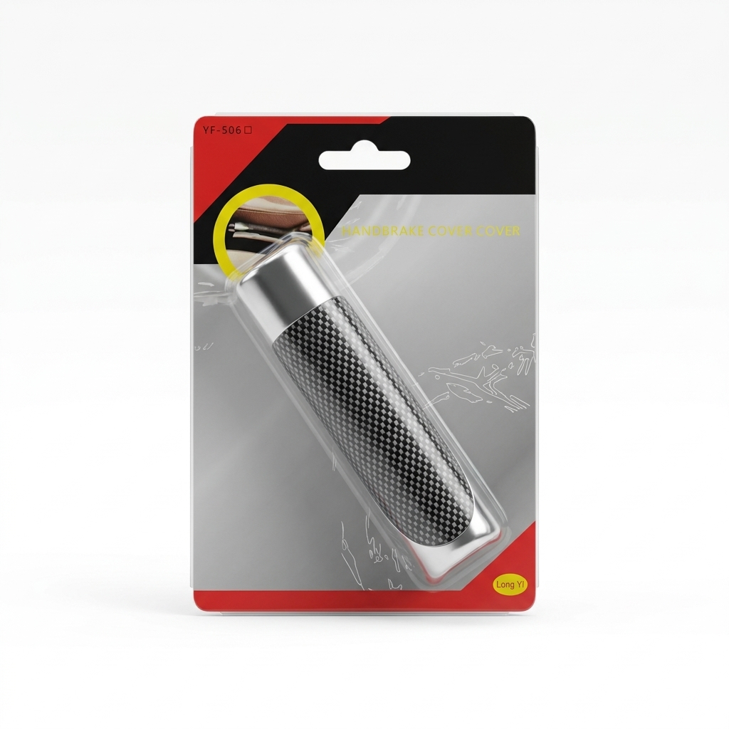 Carbon Chrome Hand Brake Cover