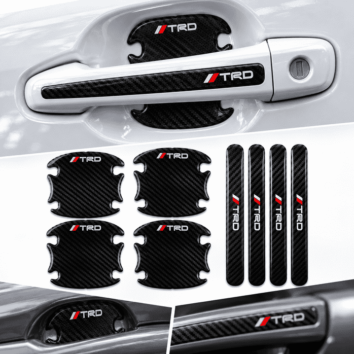 Carbon Fiber 8-Piece Door Handle Sticker - Toyota