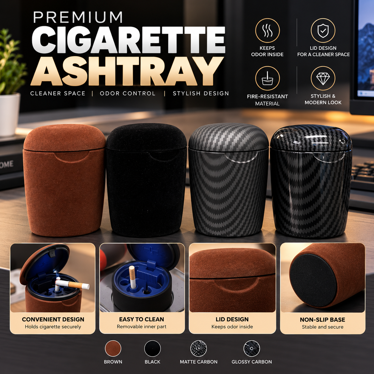 Premium Cigarette Ashtray